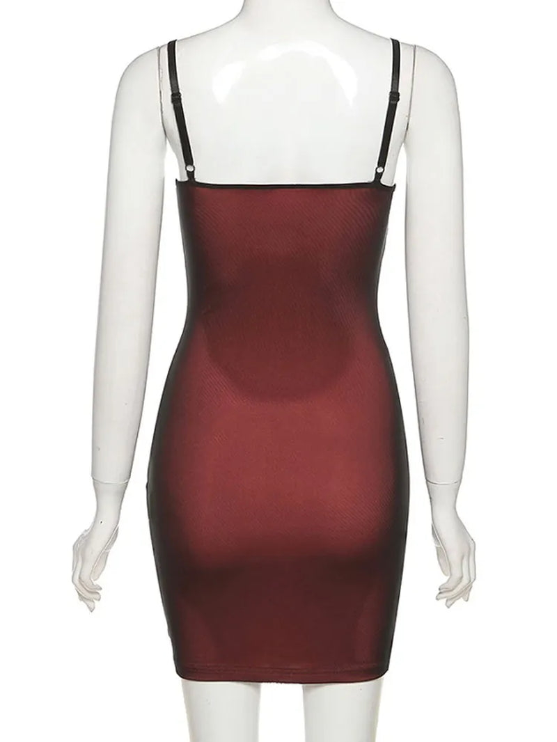 "Double Layer Mesh Sexy Bodycon Dress - Sleeveless Party Clubwear"
