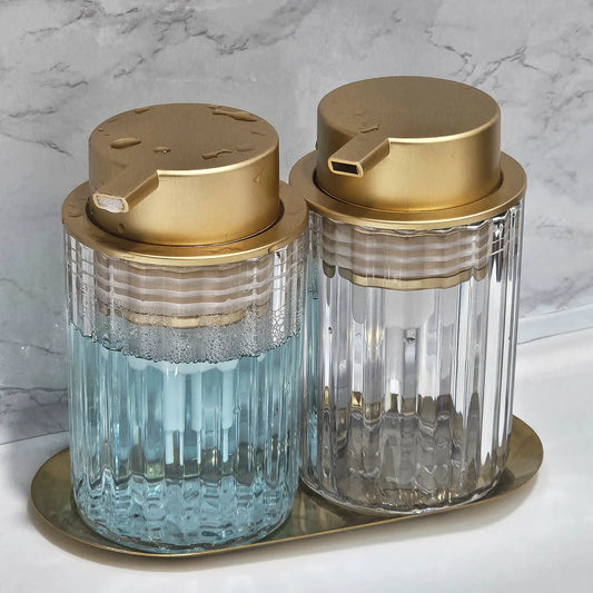 "Stylish Hand Foaming Soap Dispenser – Elegant Foam Bottle for Countertop Décor"