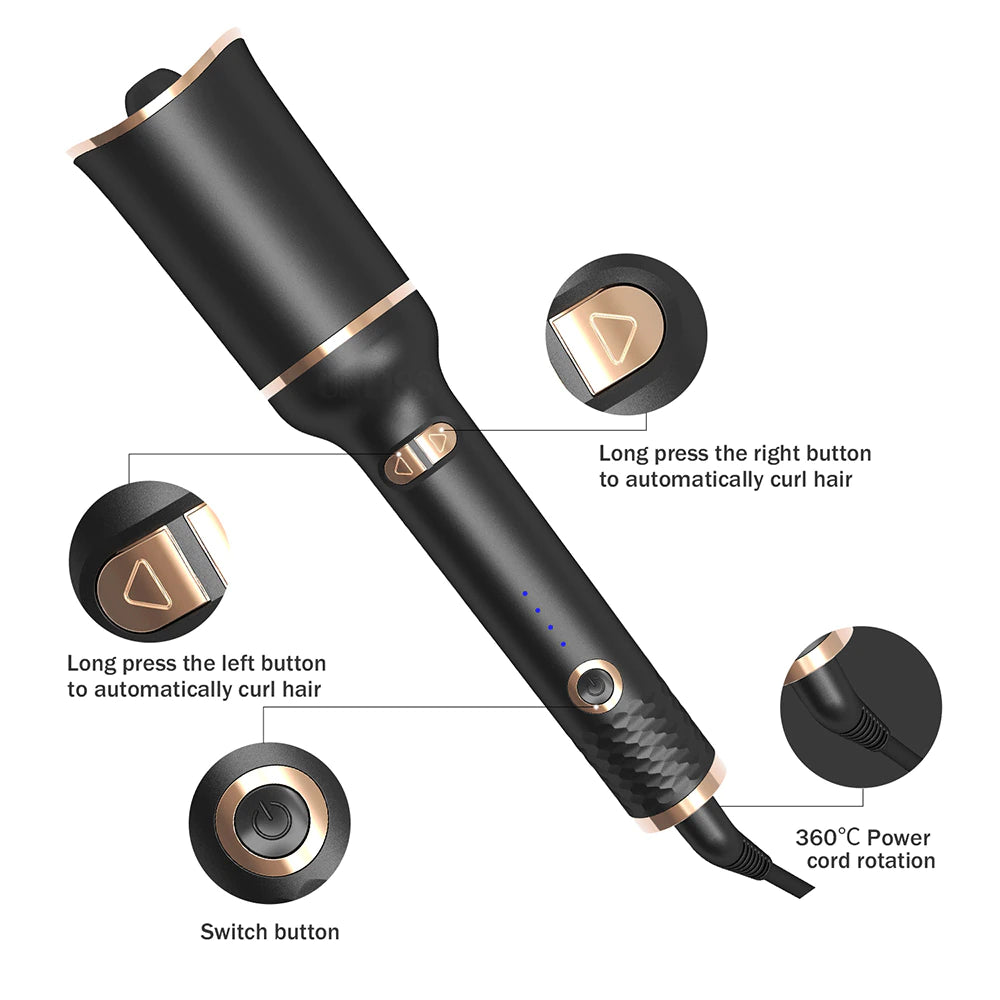 Magic Spin Hair Curler - Ceramic Auto Curling Iron
