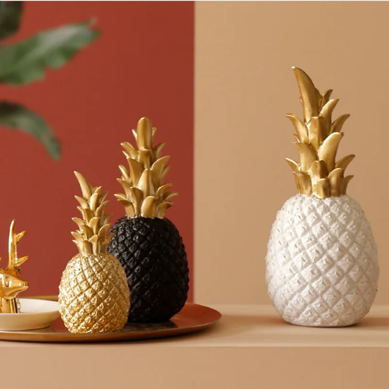 Golden Pineapple Home Decor Model