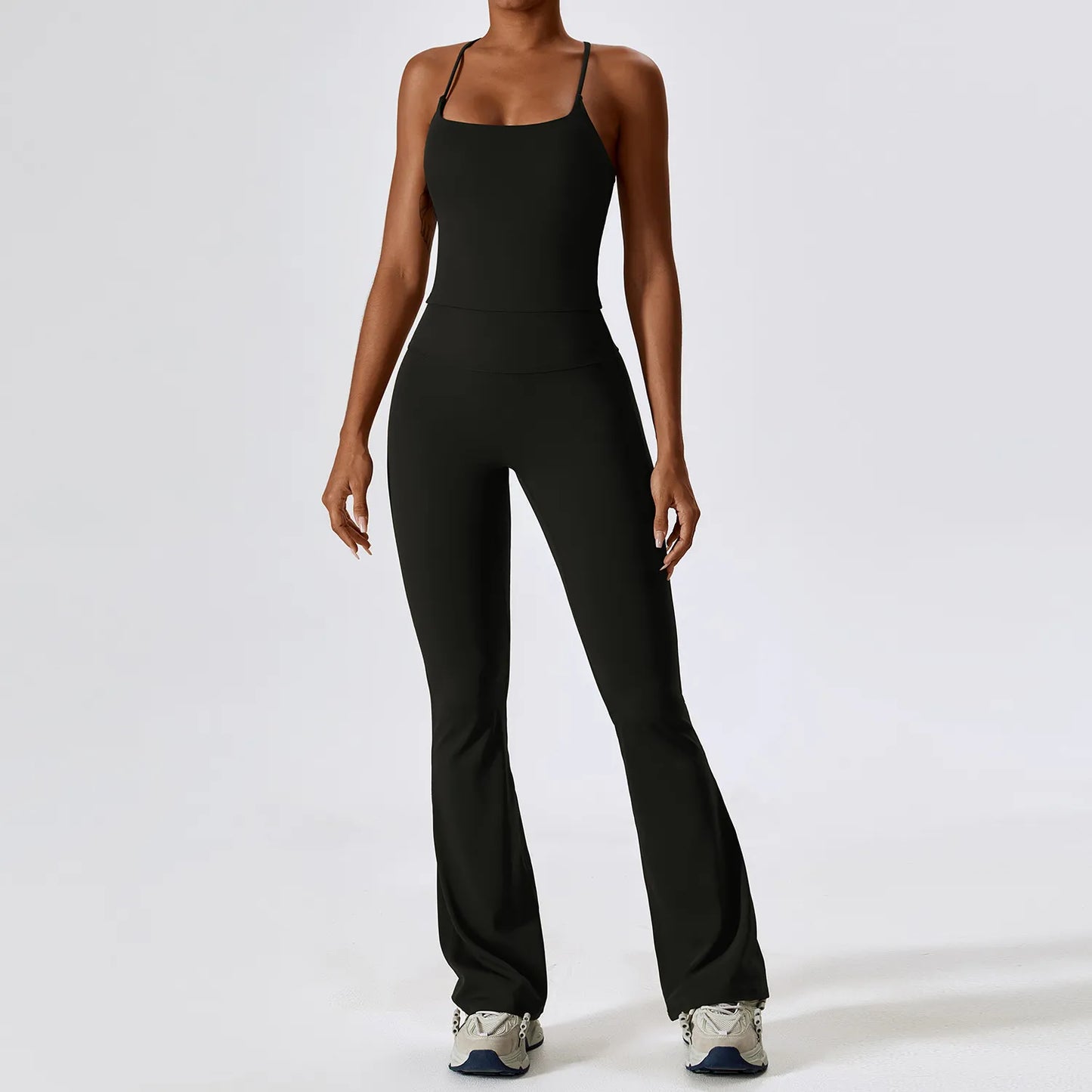 Seamless Yoga Set: Legging, Bra, Crop Top & Long Sleeve - Women's Athletic Workout Clothes