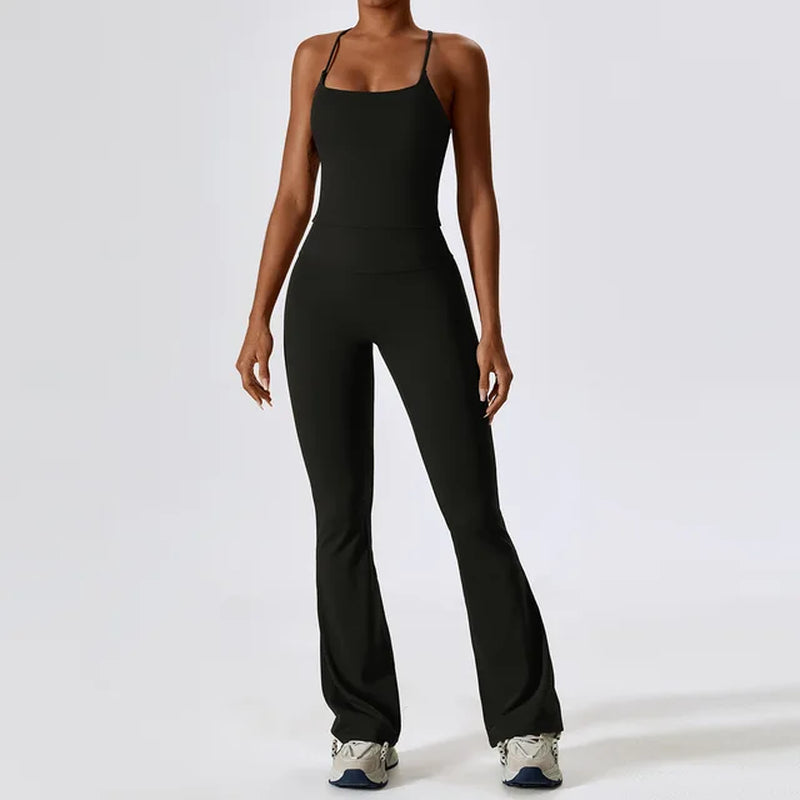 Seamless Yoga Set: Legging, Bra, Crop Top & Long Sleeve - Women's Athletic Workout Clothes