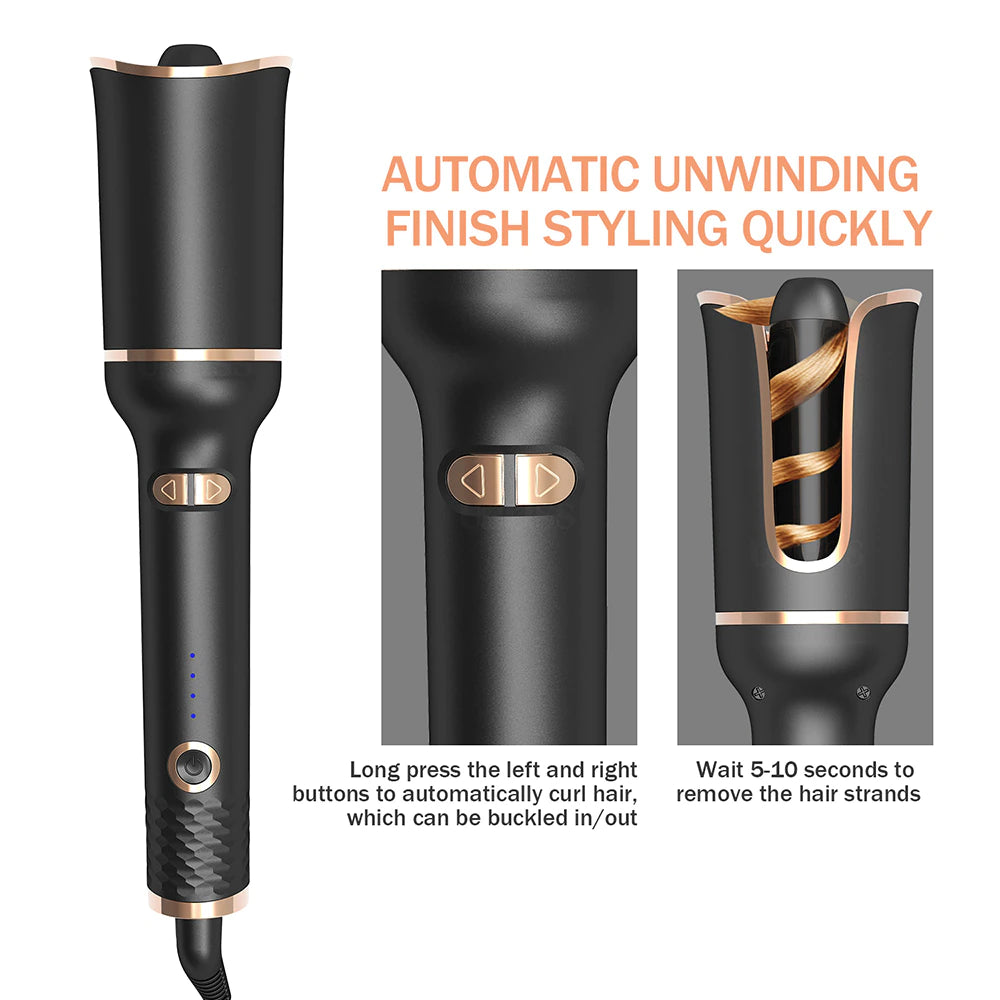 Magic Spin Hair Curler - Ceramic Auto Curling Iron