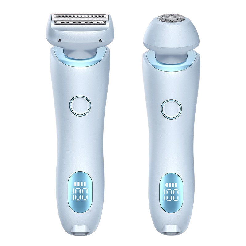 2 in 1 Hair Removal Epilator Body Razor - Leg, Armpit, Bikini, Hand & Pubic Hair Remover