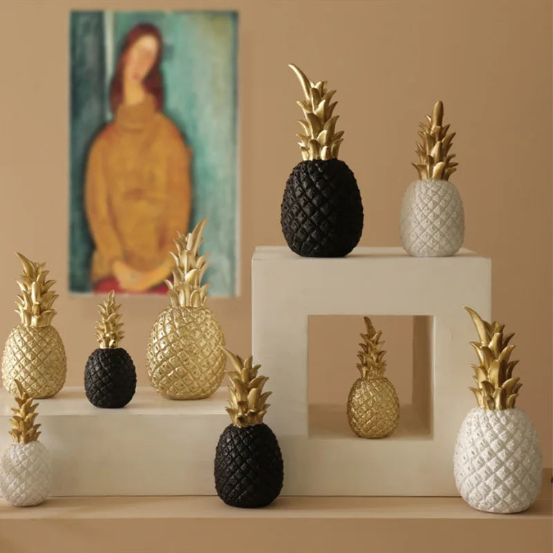 Golden Pineapple Home Decor Model