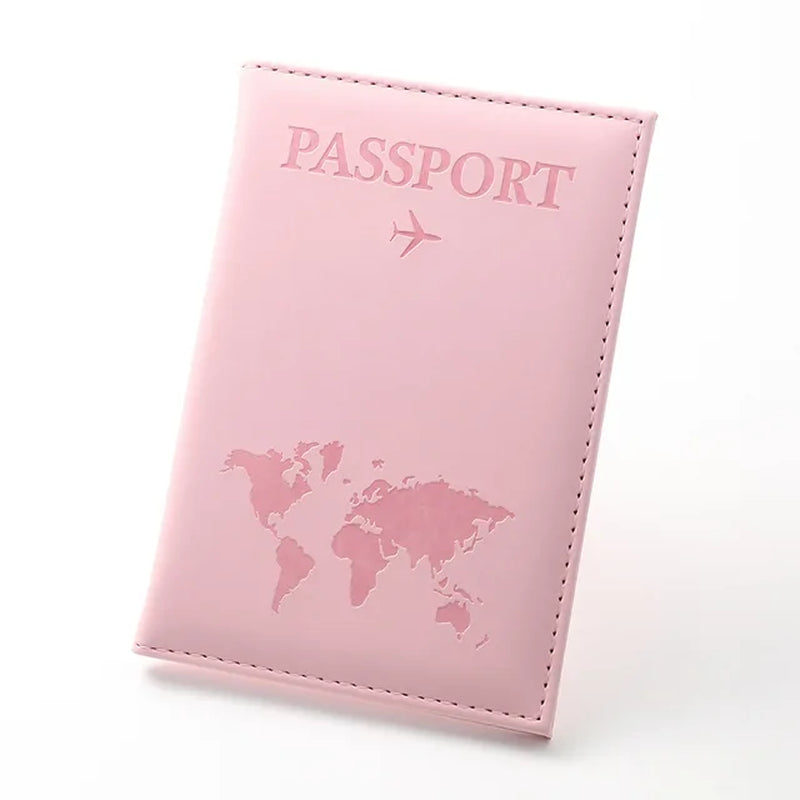 Vintage RFID Passport Holder Wallet - Stylish Travel Case for Women and Men