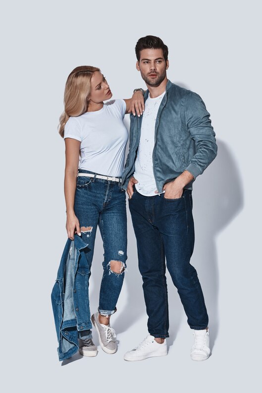 couple wearing casualwear