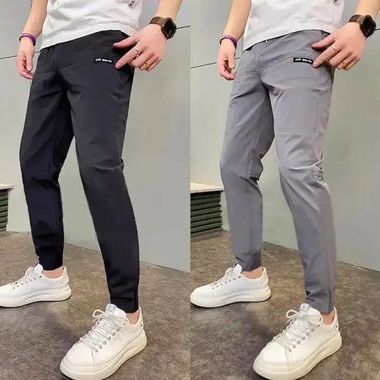 High Stretch Multi-Pocket Skinny Cargo Pants for Men